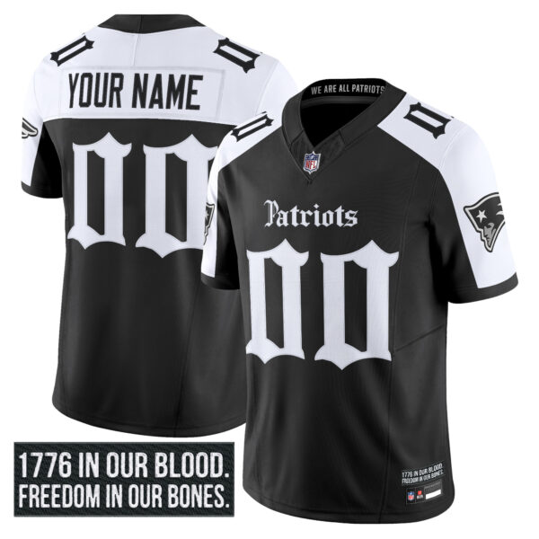 New England Patriots 'Gothic Revolution Edition' Vapor Limited Custom Jersey - All Stitched - Alternate