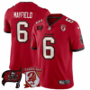 Tampa Bay Buccaneers Baker Mayfield Tampa Bay Logo Patch Jersey - All Stitched - Red