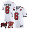 Tampa Bay Buccaneers Baker Mayfield Tampa Bay Logo Patch Jersey - All Stitched - White