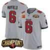 Tampa Bay Buccaneers Baker Mayfield 2023 NFC South Champions Patch Vapor Jersey - All Stitched - Gray