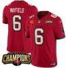 Tampa Bay Buccaneers Baker Mayfield 2023 NFC South Champions Patch Vapor Jersey - All Stitched - Red