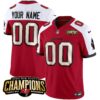 Tampa Bay Buccaneers 2023 NFC South Champions Patch Vapor Custom Jersey - All Stitched - Red Alternate