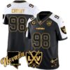 Las Vegas Raiders Maxx Crosby 65th Anniversary Gold Vapor Limited Jersey - All Stitched - Black Alternate
