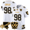 Las Vegas Raiders Maxx Crosby 65th Anniversary Gold Vapor Limited Jersey - All Stitched - White Gold