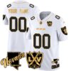 Las Vegas Raiders 65th Anniversary Gold Vapor Limited Custom Jersey - All Stitched - White Gold