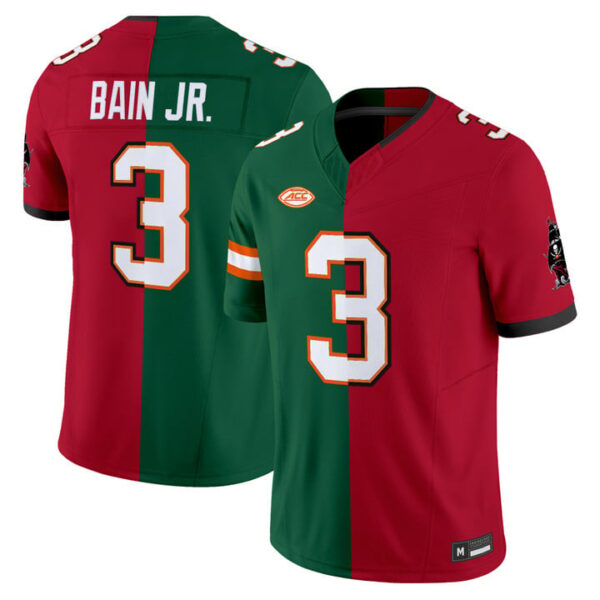 Tampa Bay Buccaneers Rueben Bain Jr. Split Vapor Limited Jersey - All Stitched - Green/Red