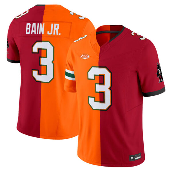 Tampa Bay Buccaneers Rueben Bain Jr. Split Vapor Limited Jersey - All Stitched - Orange/Red