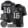 San Francisco 49ers Joe Montana 'Fog City Gothic Edition' 5x Champions Patch Vapor Limited Jersey - All Stitched - Black