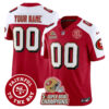 San Francisco 49ers Faithful To The Bay Patch Throwback Vapor Limited Custom Jersey - All Stitched - Alternate
