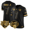 Jacksonville Jaguars Brian Thomas Jr. AFC South Division Champions Vapor Limited Gold Jersey - All Stitched - Black Gold