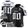Green Bay Packers 'Gothic Frozen Tundra Edition' 4x Champions Patch Vapor Limited Custom Jersey - All Stitched - Alternate