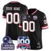 New York Giants 4x Champions 100th Season Patch Vapor Limited Custom Jersey - All Stitched - Black