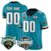Jacksonville Jaguars AFC South Division Champions Vapor Limited Throwback Custom Jersey - All Stitched - Teal