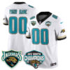 Jacksonville Jaguars AFC South Division Champions Vapor Limited Throwback Custom Jersey - All Stitched - White
