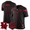 Houston Texans Stefon Diggs 'Stranger Things Edition' Vapor Limited Jersey - All Stitched - Black Limited