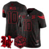 Houston Texans Davis Mills 'Stranger Things Edition' Vapor Limited Jersey - All Stitched - Black Limited