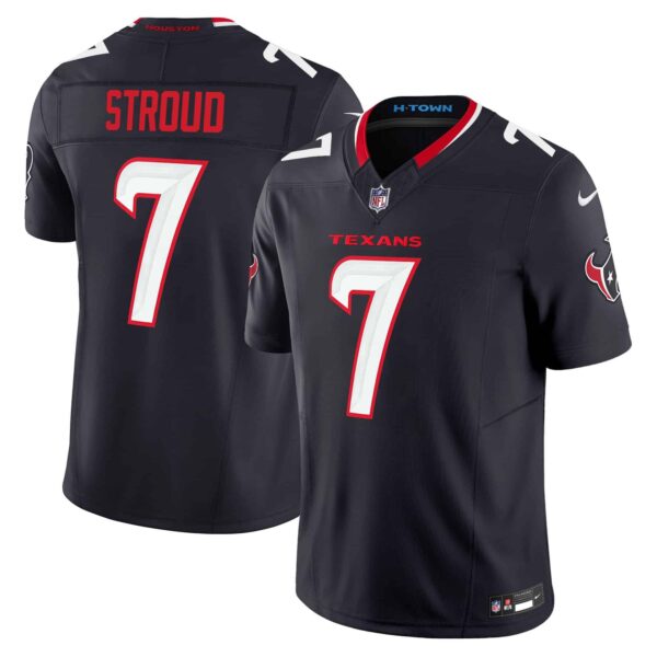 Houston Texans C.J. Stroud 2024 Vapor Limited Jersey - All Stitched - Navy