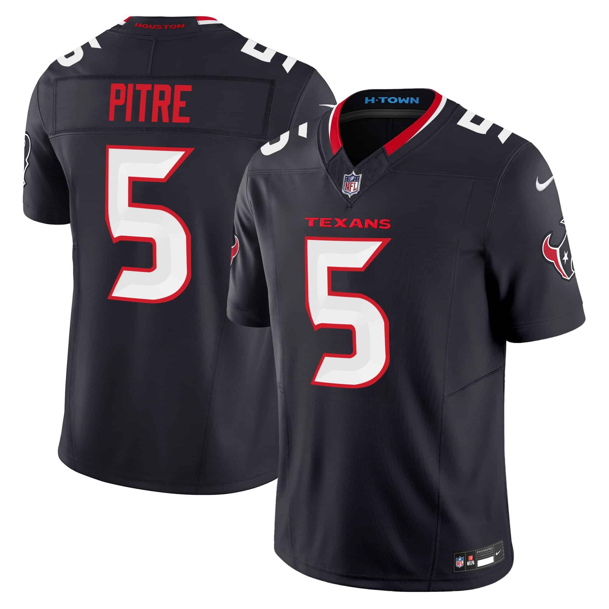 Houston Texans Jalen Pitre 2024 Vapor Limited Jersey - All Stitched - Navy