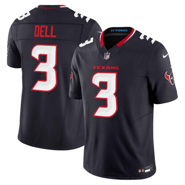Houston Texans Tank Dell 2024 Vapor Limited Jersey - All Stitched - Navy