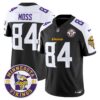 Minnesota Vikings Randy Moss Est. 1961 Patch 2024 Vapor Limited Jersey - All Stitched - Black Alternate