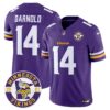 Minnesota Vikings Sam Darnold Est. 1961 Patch 2024 Vapor Limited Jersey - All Stitched - Purple