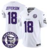 Minnesota Vikings Justin Jefferson Est. 1961 Patch 2024 Vapor Limited Jersey - All Stitched - Winter Warrior