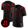 Indianapolis Colts Naptown 317 'Stranger Things Edition' Jim Irsay Patch Vapor Limited Jersey - All Stitched - Black