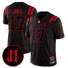 Indianapolis Colts Daniel Jones 'Stranger Things Edition' Jim Irsay Patch Vapor Limited Jersey - All Stitched - Black Limited