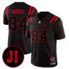 Indianapolis Colts Tyler Warren 'Stranger Things Edition' Jim Irsay Patch Vapor Limited Jersey - All Stitched - Black Limited
