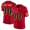 San Francisco 49ers 2025 “Rivalries” Vapor Limited Custom Jersey - All Stitched - Red Gold