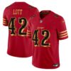 San Francisco 49ers Ronnie Lott 2025 “Rivalries” Vapor Limited Jersey - All Stitched - Red Gold