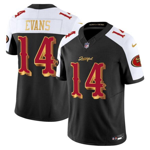 San Francisco 49ers Mike Evans 2025 “Rivalries” Vapor Limited Jersey - All Stitched - Black Alternate