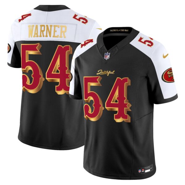 San Francisco 49ers Fred Warner 2025 “Rivalries” Vapor Limited Jersey - All Stitched - Black Alternate