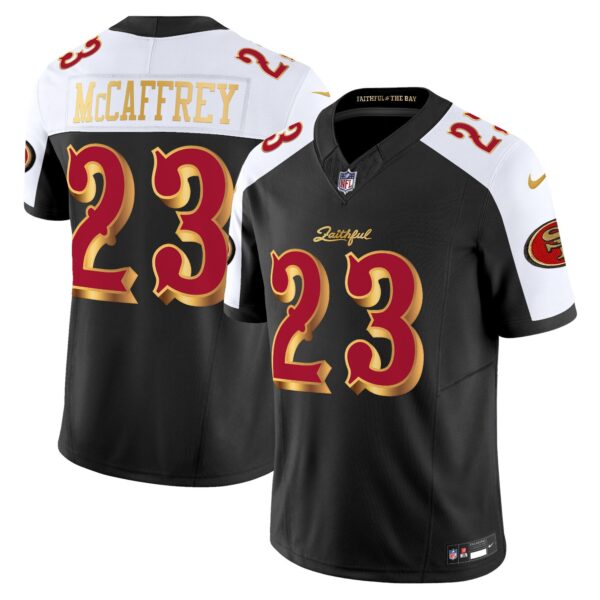 San Francisco 49ers Christian McCaffrey 2025 “Rivalries” Vapor Limited Jersey - All Stitched - Black Alternate