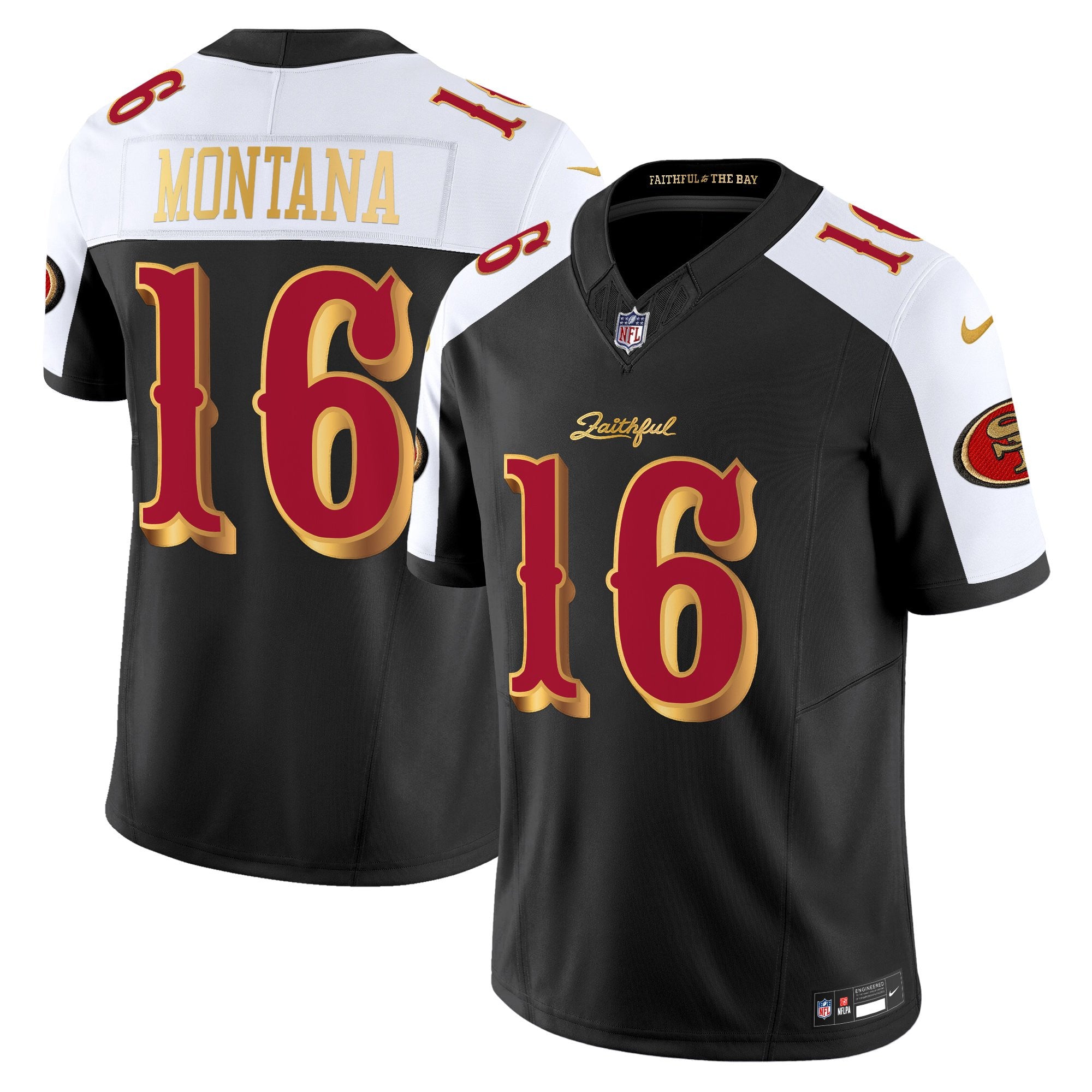 San Francisco 49ers Joe Montana 2025 “Rivalries” Vapor Limited Jersey - All Stitched - Black Alternate