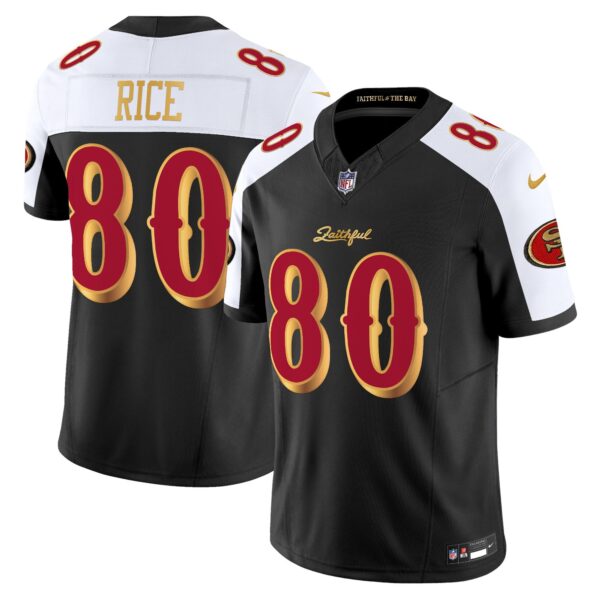 San Francisco 49ers Jerry Rice 2025 “Rivalries” Vapor Limited Jersey - All Stitched - Black Alternate