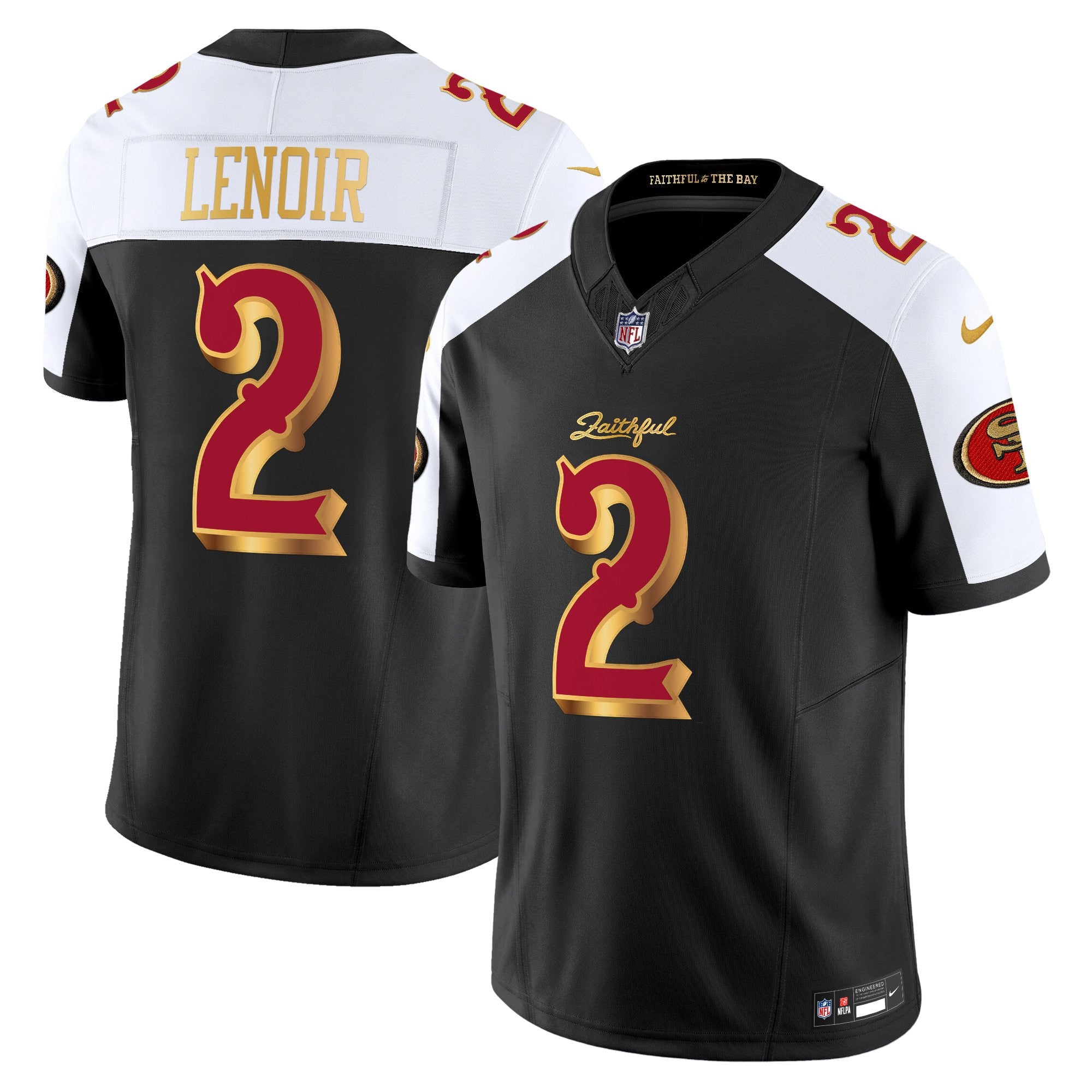 San Francisco 49ers Deommodore Lenoir 2025 “Rivalries” Vapor Limited Jersey - All Stitched - Black Alternate