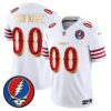 San Francisco 49ers Grateful Dead Rivalries Edition Vapor Limited Custom Jersey - All Stitched - White Gold