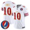 San Francisco 49ers Mac Jones Grateful Dead Rivalries Edition Vapor Limited Jersey - All Stitched - White Gold