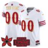 San Francisco 49ers 'Stranger Things Edition' Vapor Limited Custom Jersey - All Stitched - White Gold