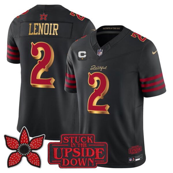 San Francisco 49ers Deommodore Lenoir 'Stranger Things Edition' Vapor Limited Jersey - All Stitched - Black Rivalries