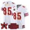 San Francisco 49ers George Kittle 'Stranger Things Edition' Vapor Limited Jersey - All Stitched - White Gold