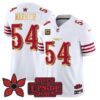 San Francisco 49ers Fred Warner 'Stranger Things Edition' Vapor Limited Jersey - All Stitched - White Gold