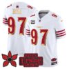 San Francisco 49ers Nick Bosa 'Stranger Things Edition' Vapor Limited Jersey - All Stitched - White Gold