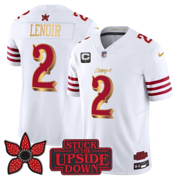 San Francisco 49ers Deommodore Lenoir 'Stranger Things Edition' Vapor Limited Jersey - All Stitched - White Gold
