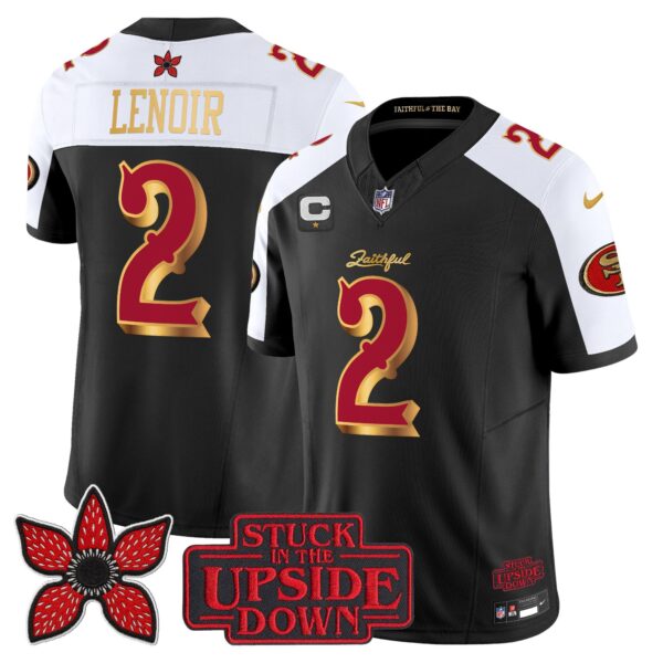 San Francisco 49ers Deommodore Lenoir 'Stranger Things Edition' Vapor Limited Jersey - All Stitched - Black Alternate