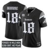 Denver Broncos Peyton Manning Gothic Mile High Shadows Edition Vapor Limited Jersey - All Stitched - Black