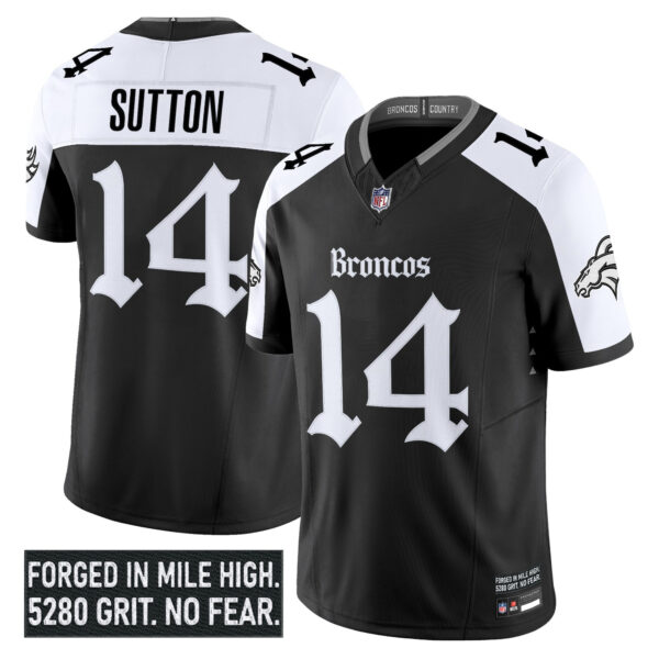 Denver Broncos Courtland Sutton Gothic Mile High Shadows Edition Vapor Limited Jersey - All Stitched - Alternate