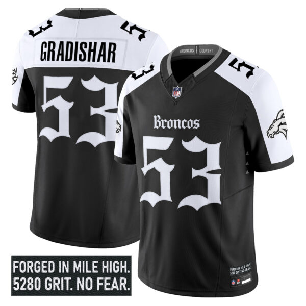 Denver Broncos Randy Gradishar Gothic Mile High Shadows Edition Vapor Limited Jersey - All Stitched - Alternate