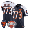 Chicago Bears ChiTown 773 2025 NFC North Champions Patch Vapor Limited Jersey - All Stitched - Navy Alternate
